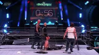 Kenny Omega VS Jon Moxley Exploding Barbedwire Deathmatch Ending [upl. by Elatia]