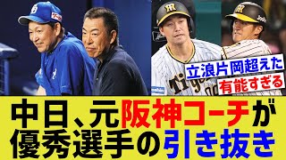 中日、元阪神コーチによって優秀選手の引き抜きに成功するwwww【なんJ プロ野球反応】 [upl. by Suoirad]