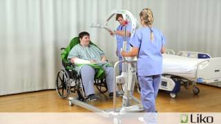 HillRom  Liko® Lifts amp Slings  Transfer from Chair to Bed Bariatric [upl. by Tteirrah699]