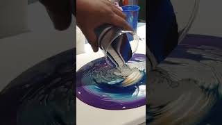 I love teaching in person classes 🥰 lightbulbmoment fluidart paint [upl. by Nolte134]