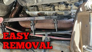 Glow Plug Harness Removal 60 Powerstroke Oil Leak [upl. by Ringe]