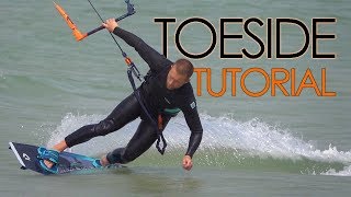 How to Ride Toeside Kiteboard Tutorial [upl. by Gloria]