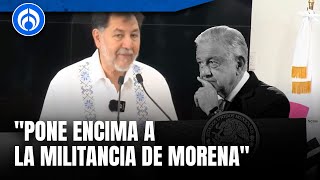 Noroña se pone al tú por tú con AMLO lo acusa de clasismo [upl. by Batory]