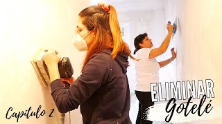 Cómo ALISAR GOTELÉ pared y techo 😱 Experiencia propia  Reforma Apartamento 36 m2 Capítulo 2 [upl. by Enale275]