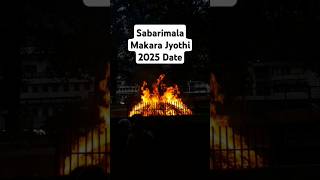 sabarimala makara jyothi 2025 date is 14th January 2025 is makaravilakku festival at sabarimala [upl. by Battista]