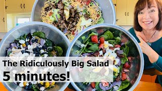 The Ridiculously Big Salad in 5 Minutes Series [upl. by Suiravat304]