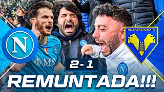 🍌 REMUNTADA NAPOLI 21 VERONA  LIVE REACTION NAPOLETANI AL MARADONA HD [upl. by Tenrag]