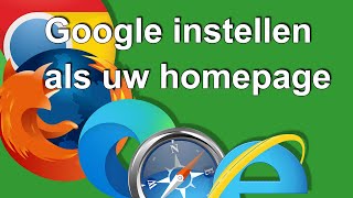 DU Google als startpagina instellen [upl. by Llerol]