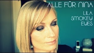 ALLE FÜR NINA  LILA SMOKEY EYE [upl. by Pontius]