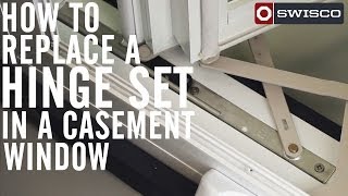 How to Replace a Hinge Set in a Casement Window 1080p [upl. by Stacie]