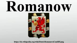 Romanow [upl. by Krauss]