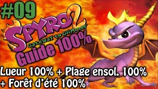 Spyro 2  Lueur  Plage ensoleillée  Forêt dété  Guide 100 [upl. by Eipper]