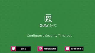 GoToMyPC  Configure a Security Time Out [upl. by Oretos]