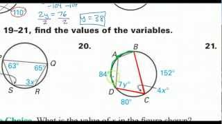 Day 06 HW  Inscribed Angles and Polygons Arcs [upl. by Serafina]