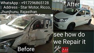 Maruti Celerio left side body repair with insurance claim [upl. by Streeter]