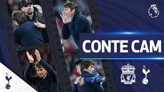 CONTE and KLOPP go headtohead on the touchline  CONTE CAM  Liverpool 11 Spurs [upl. by Eanal459]