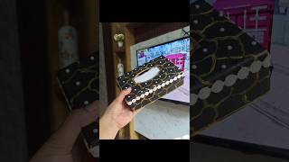 DIY Tissue Box shorts diy bestoutofwaste ytshorts viral paintellectualpriya craft easy [upl. by Ardiek566]