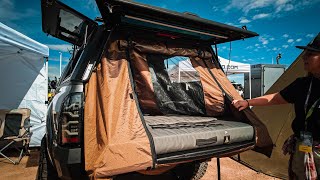 Truck Bed Camping Tents  Topper Tent  Overland Expo Mountain West [upl. by Fitzsimmons990]