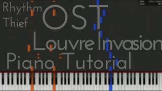 Rythm Thief OST  Louvre Museum Invasion  Piano Tutorial with drums and download [upl. by Selmore]