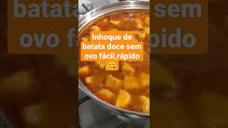 NHOQUE de BATATA DOCE FÁCILeasy sweet potato gnocchi Shorts nhoquedebatatadoce nhoquefacil mãe [upl. by Lanod]