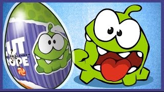 Ам Ням шоколадные яйцаКиндер сюрприз Kinder Suprise Cut the Rope [upl. by Anyrak824]