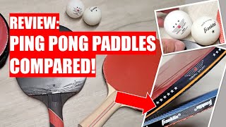 REVIEW Ping Pong Paddles COMPARED Nibiru Sport VS Franklin Sports Recreational [upl. by Naveb]