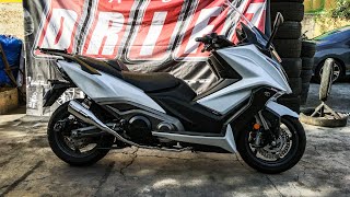 Ful exhaust system on a 2021 Kymco AK550 [upl. by Holloway]