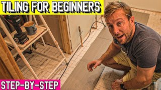 Tiling a Bathroom Floor for Beginners [upl. by Thapa89]