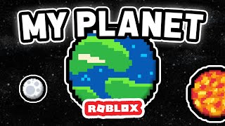 Building My Own Planet In Roblox [upl. by Aihsena567]