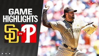 Padres vs Phillies Game Highlights 61924  MLB Highlights [upl. by Riaj]