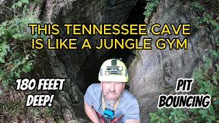 Rappelling Pit Caves in Middle Tennessee [upl. by Nelleyram]