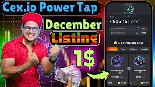 Cexio power tap Listing Date  Cexio Listing  Cexio power tap new update  Cexio Listing update [upl. by Ramel]