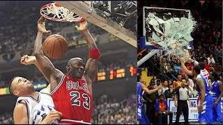 NBA Top 10 quotBROKE THE BACKBOARDquot Dunks of All Time [upl. by Durant]