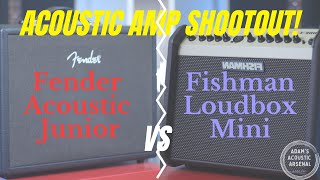 Acoustic Amp Shootout Fender Acoustic Junior vs Fishman Loudbox Mini  Which One Should You Buy [upl. by Lucier551]