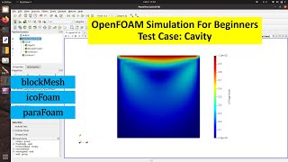 OpenFOAM Tutorial for Beginners Simulation of cavity using icoFoam [upl. by Ahsikahs]