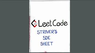 Strivers SDE sheet Notes and Problems solved  Placement Ready Course [upl. by Ruben]