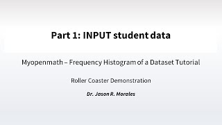 ISPROJECT  Part 1  Input Student Data  Myopenmath [upl. by Seyler]