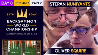 54th Backgammon World Championship  Day 8  Stream 2  Part 2  Super Jackpot  Semifinals [upl. by Esmeralda601]