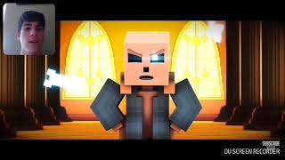 UNDERTALE SANS SONG quotJudgementquot Minecraft Animation by EnchantedMob  Reaction [upl. by Enirahtak421]