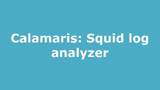 Calamaris Squid log analyzer [upl. by Elvyn]