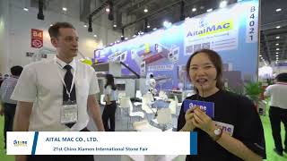 AitalMAC at 2021 Xiamen international stone fair [upl. by Ocimad]