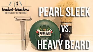 Pearl Sleek Safety razor vs 4 days of beard growth [upl. by Aharon]