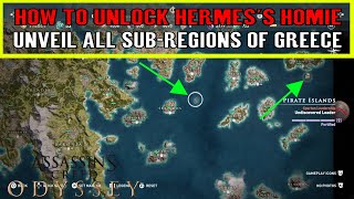 Assassins Creed Odyssey HERMESS HOMIE Trophy  Achievement  Remove the Fog from the Map [upl. by Carrie791]