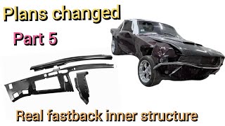 Wrecked ‎Mtech 1967 mustang gets real fastback inner structure [upl. by Xaviera]