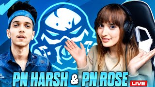 PN HARSH amp PN ROSE LIVE RANK PUSH TO GRANDMASTER 🤩🔥  PNHARSH SHORTS PNROSE FREEFIRELIVE [upl. by Noyr]