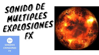 Sonido de Múltiples Explosiones 🔊 Efecto de Sonido [upl. by Eatnom]