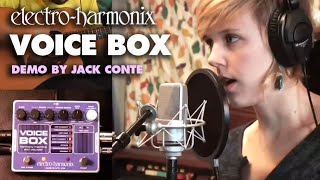 ElectroHarmonix Voice Box Vocal Harmony Machine  Vocoder EHX Pedal Demo by Jack Conte [upl. by Nnaed52]