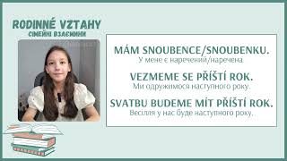 Чеська лексика Rodinné vztahy  Сімейні взаємини 🇨🇿🇺🇦 ч 3 [upl. by Arahk843]