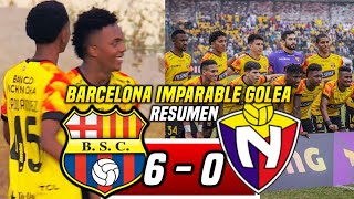 CAMPEÓN con GOLEADA BARCELONA SC 60 EL NACIONAL RESUMEN COPA ZAPPING  GOLEA el ÍDOLO [upl. by Susanetta]