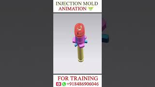 INJECTION MOLD ANIMATION 🔥 Plastic Mold design injectionmolding toolanddiedesign injectionmold [upl. by Leonelle853]